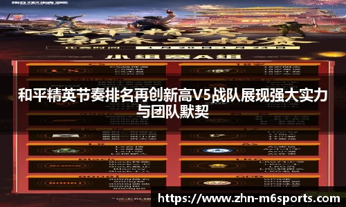 和平精英节奏排名再创新高V5战队展现强大实力与团队默契